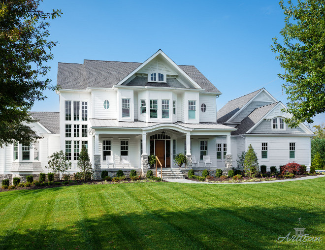 Modern Farmhouse Front Porch New Construction Modern Farmhouse front porch