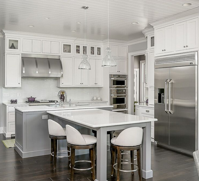 T-shaped Island T-shaped Island Ideas T-shaped Island dimensions This t-shaped island creates a separation between workspace and eating area shaped island Kitchen with t shaped island T shaped kitchen island