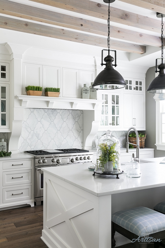 Kitchen Ceiling Beams Grey Kitchen Ceiling Beams Greywash Kitchen Ceiling Beams Kitchen Ceiling Beams kitchen features bleached ceiling beams Beams are rough cedar and then white/grey washed