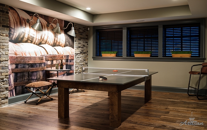 Basement Ping Pong Table Ideas 