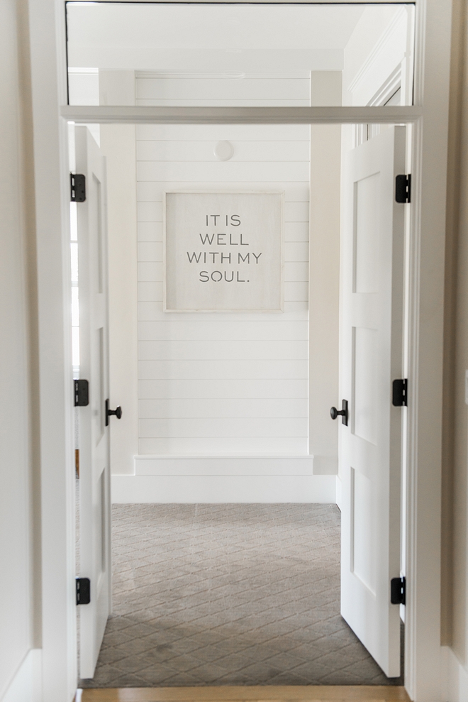 Chantilly Lace by Benjamin Moore Shiplap Paint Color Chantilly Lace by Benjamin Moore