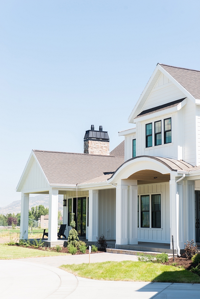 Arctic White by James Hardie Board and batten white board and batten exterior siding Arctic White by James Hardie