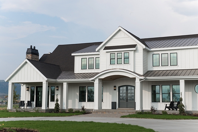 Black shingle roof color Black Walnut by Landmark Modern farmhouse black roof Black Walnut by Landmark