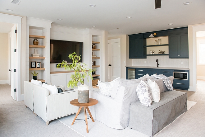 Family room wet bar Modern farmhouse Family room wet bar second floor Family room with wet bar