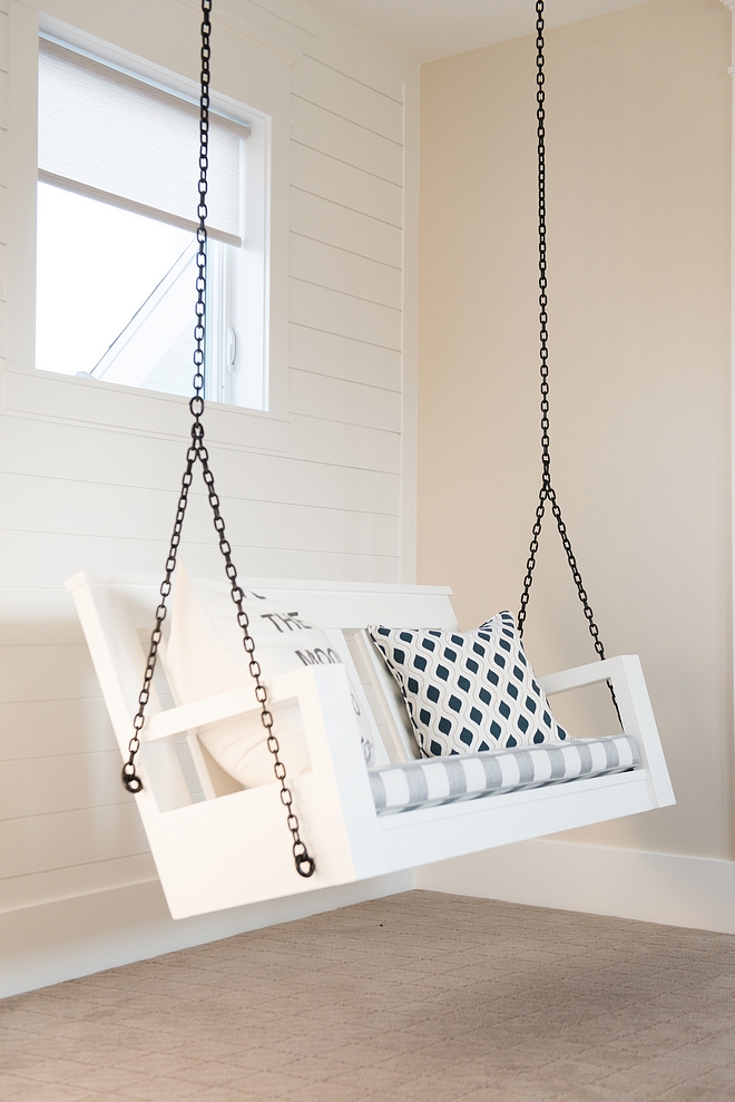 indoor porch swing in playroom Porch swing