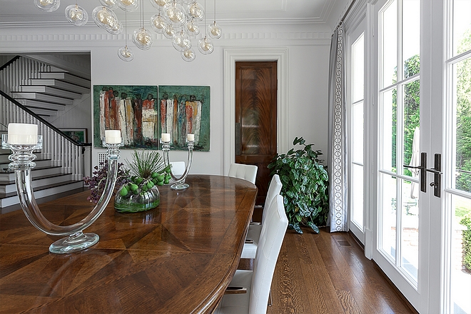 Living room glass French doors