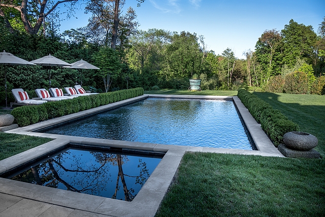 Concrete boarder Pool and Spa