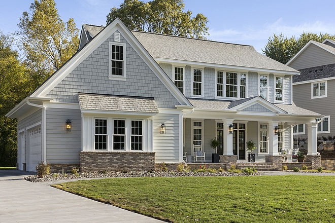 Side entry garage Home exterior with front porch and side entry garage This home features plenty of curb-appeal. Notice the front porch and side entry garage