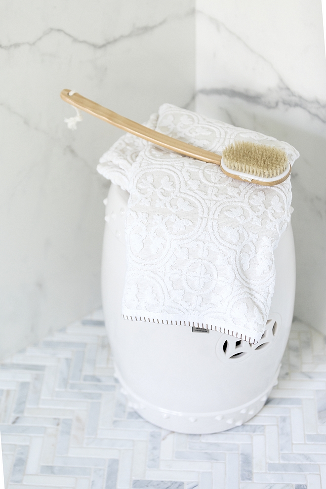 White Ceramic Stool