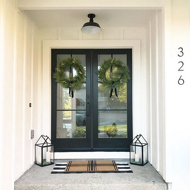 Black front doors Black steel and glass front door Modern Farmhouse Black front doors Black steel and glass front door