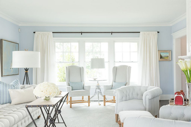 Benjamin Moore Beacon Grey 2128-60 light blue paint color