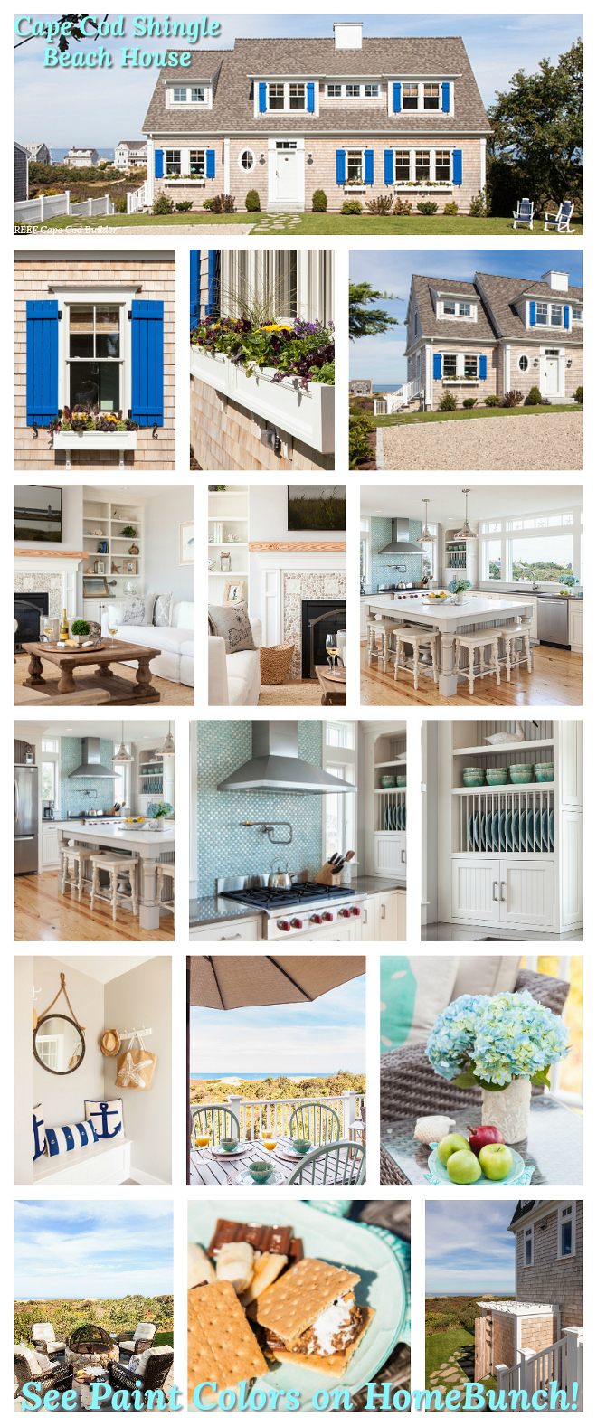 Cape Cod Shingle Beach House Paint Color Color Palette