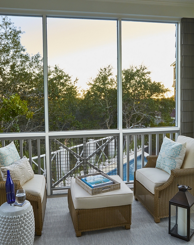 Screened-in Balcony off master bedroom