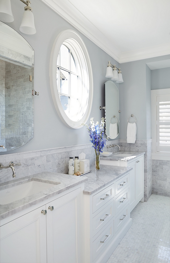 Blue Grey Bathroom Benjamin Moore Beacon Gray