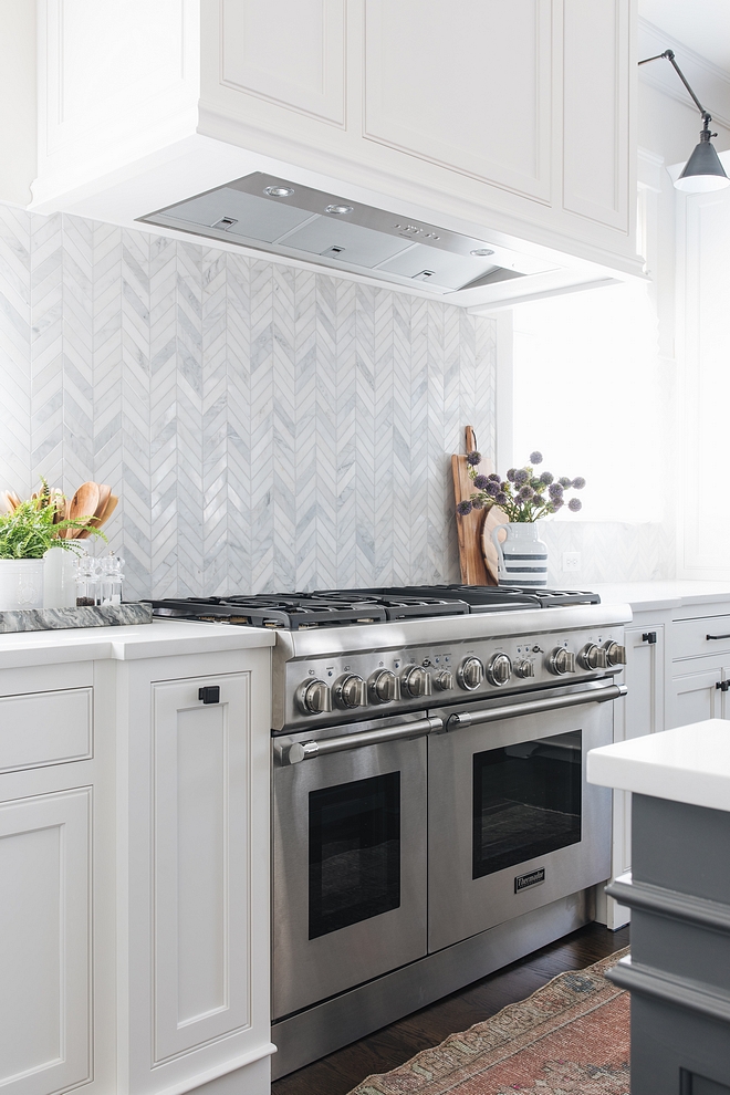 Herringbone backsplash Bianco Carrara 5/8" x 6" Herringbone Mosaic Polished Tile Bianco Carrara 5/8" x 6" Herringbone Mosaic Polished