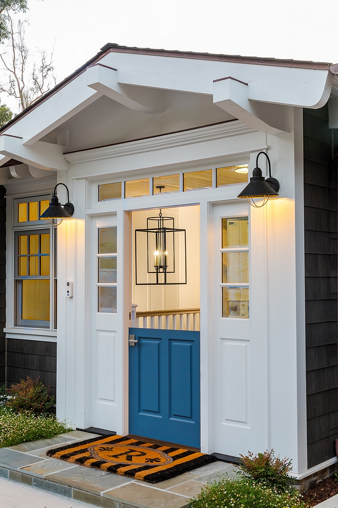 Blue Dutch Door Style front door paint color Blue Print DE575 Dunn Edwards Dutch Door Style