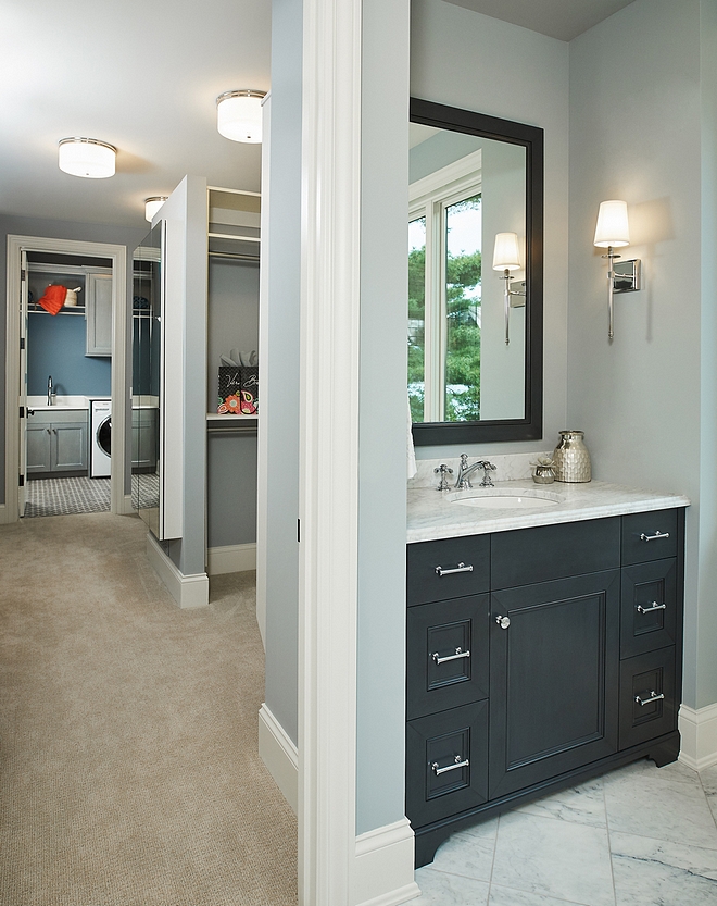 Ensuite laundry room Master ensuite with laundry room The master bathroom leads to the walk-in closet and a laundry room