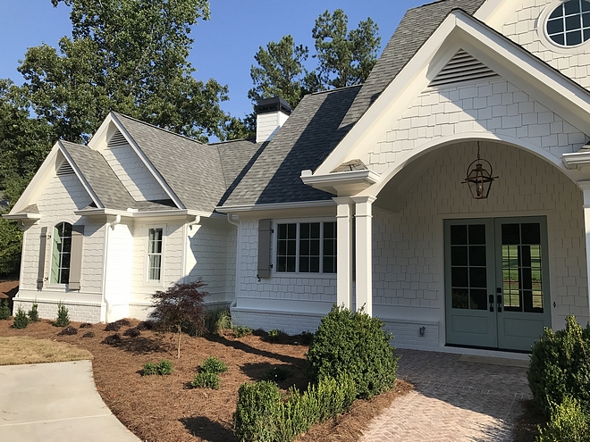 White Cedar Shingle Painted White Cedar Shingle White Cedar Shingle White Cedar Shingle paint color on Home Bunch