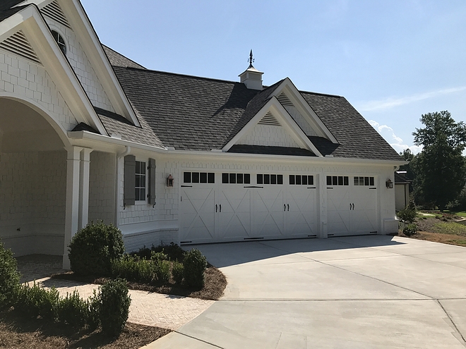 Garage Farmhouse Garage Ideas Triple Garage The brand is South East Door Technologies Southridge Collection Style Hampton with windows #garage