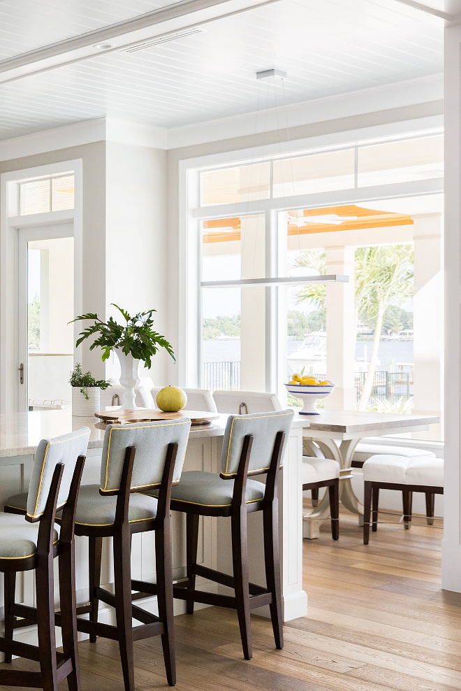 Breakfast nook with tall windows breakfast nook window ideas