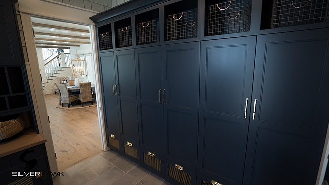 Hale Navy by Benjamin Moore Mudroom lockers paint color Hale Navy by Benjamin Moore Hale Navy by Benjamin Moore