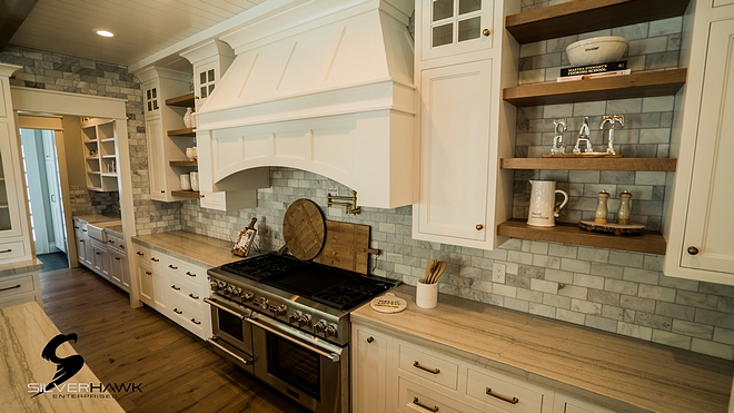 Backsplash is Bianco Carrera Marble in subway size Kitchen backsplash Backsplash is Bianco Carrera Marble in subway size