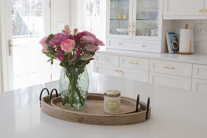 I chose Caesarstone for the counters they have a similar look to marble with none of the maintenance Countertop Caesarstone Frosty Carrina