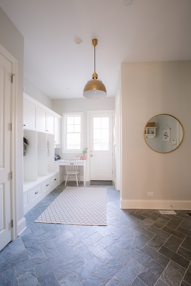 Mudroom stone herringbone flooring Mudroom tile Mudroom flooring mudroom herringbone floor tile #mudroom #floortile #herringbone #stonetile