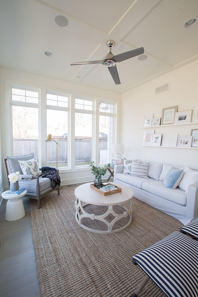 Modern farmhouse sunroom beautiful and peaceful coastal farmhouse sunroom all sources and paint color on Home Bunch