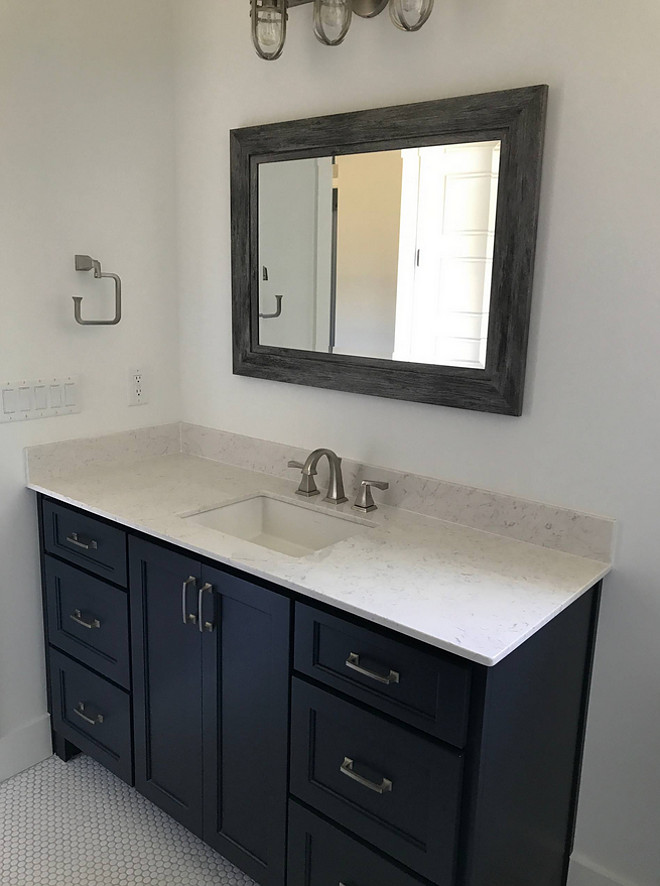 Hale Navy Benjamin Moore Bathroom Vanity Bathroom Hale Navy Benjamin Moore Bathroom Vanity #HaleNavyBenjaminMoore #Bathroom