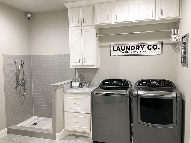 Laundry Room Pet Shower Neutral Laundry Room Pet Shower Ideas