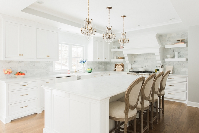 White kitchen nothing but white can be found in this kitchen heaven #whitekitchen