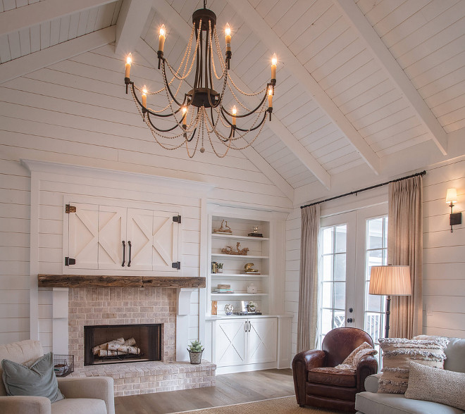 Shiplap Ceiling Shiplap Vaulted Ceiling How to get this look everything explained on Home Bunch blog