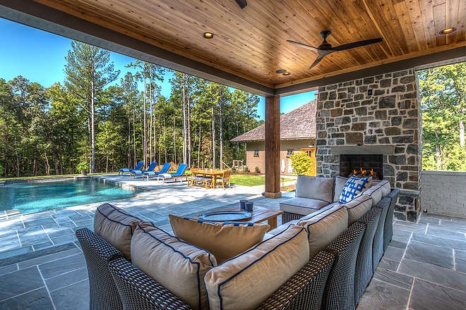 Patio Ceiling is Cedar tongue and groove #Ceiling #Cedar #tongueandgroove