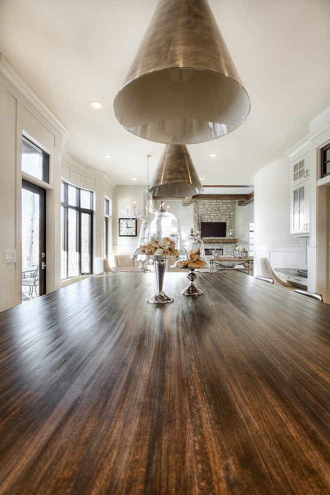 Countertop is a butcher block - Birch with a stain and lacquer finish applied. Minimal maintenance is required #butcherblock #countertop #butcherblockmaintenance