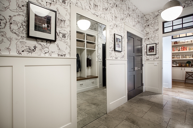 Mudroom Mirror Smart idea Built in Framed mirror with wainscoting #mudroom #mirror #framedmirror #buitinmirror