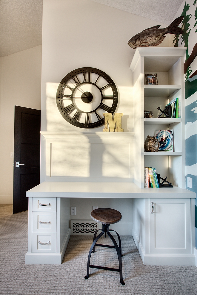 Built in Bedroom Desk with bookcase Kids bedroom Built in Bedroom Desk with bookcase #Builtindesk #BedroomDesk #deskbookcase