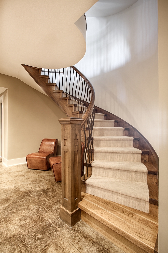 Alder Staircase with wool runner