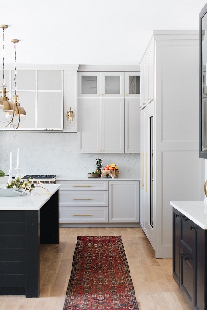 Benjamin Moore Grey Husky Benjamin Moore Grey The perimeter cabinets are painted in this beautiful, pale gray; Benjamin Moore Grey Husky Husky pale gray paint color Benjamin Moore Grey Husky Benjamin Moore Grey Husky #palegray #paintcolor #BenjaminMooreGreyHusky