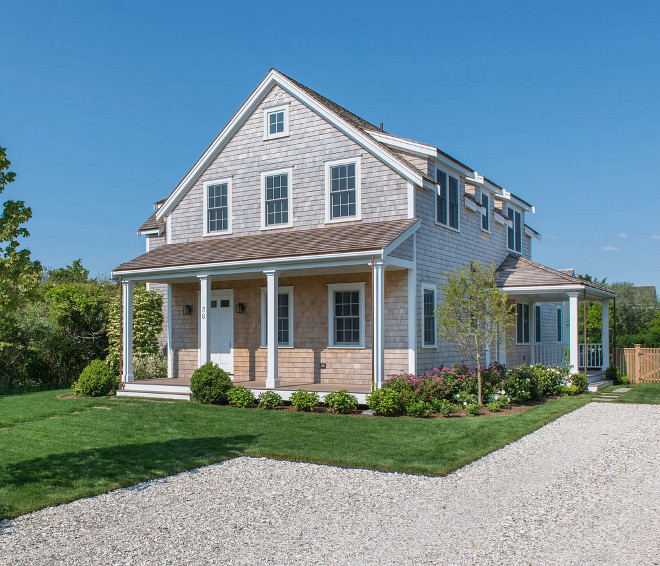 Shingle cottage front porch