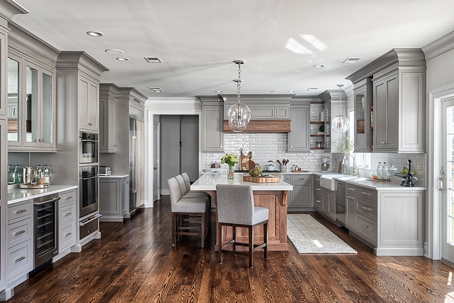 Grey Kitchen Design Home Bunch, Grey Kitchen Cabinet Designs