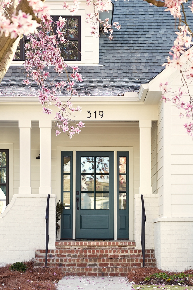 Yorktowne Green HC-133 by Benjamin Moore Blue green front door paint color Yorktowne Green HC-133 by Benjamin Moore Yorktowne Green HC-133 by Benjamin Moore #YorktowneGreenHC133byBenjaminMoore #BenjaminMoore #frontdoorpaintcolor #door #paintcolor