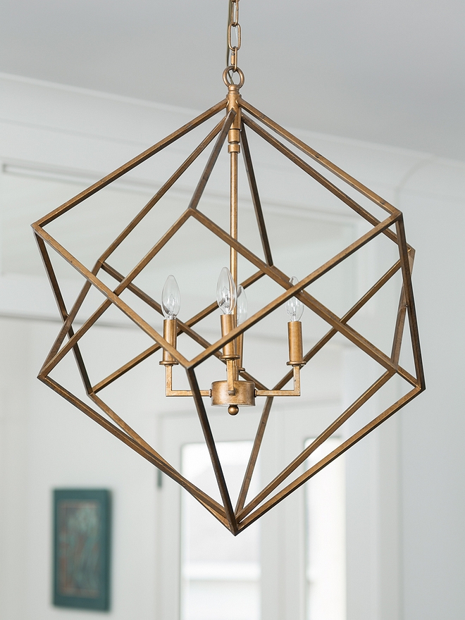 Geometric Lighting Geometric Pendant Lighting Brass Geometric Lighting Geometric Foyer Lighting #GeometricLighting