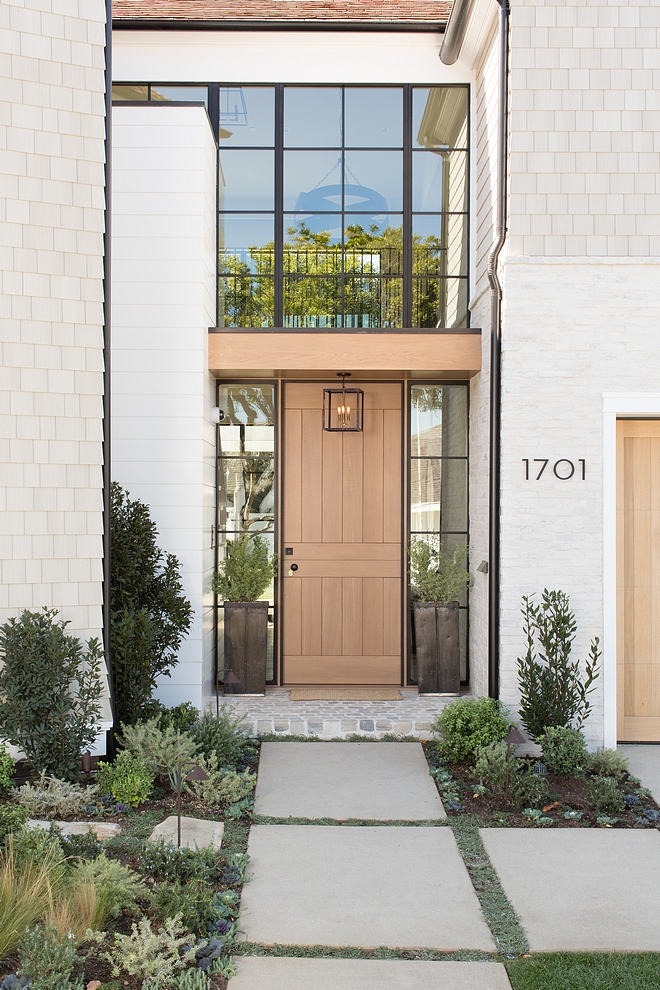 Front Door with Black Windows Rift Oak front door with Black Windows above door and used as sidelights Front Door with Black Windows Front Door with Black Windows #FrontDoor #BlackWindows #doorwindow