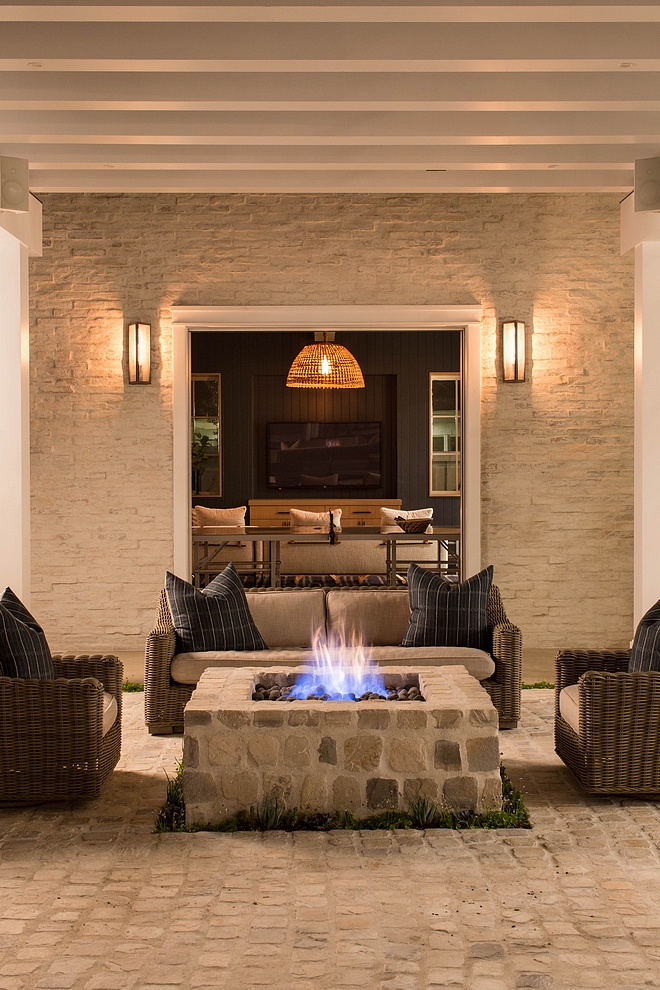 Stone Firepit Inspiration Stone Firepit Stone Firepit #StoneFirepit #Firepit