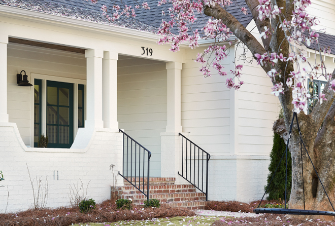 Benjamin Moore White Dove Paint Brick Exterior