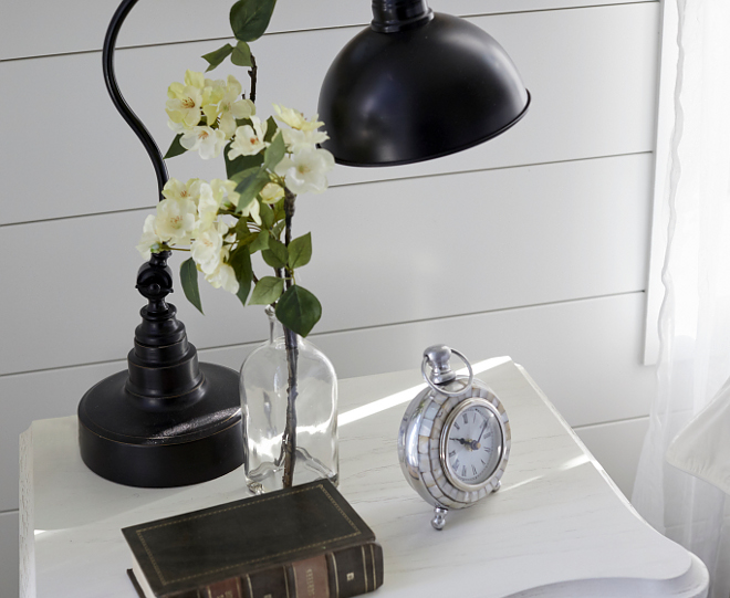 Farmhouse Bedroom Nightstand Decor Simple Farmhouse Bedroom Nightstand Decor Ideas Keep it simple when it comes to nightstand decor more is less #FarmhouseBedroom #NightstandDecor #FarmhouseNightstandDecor