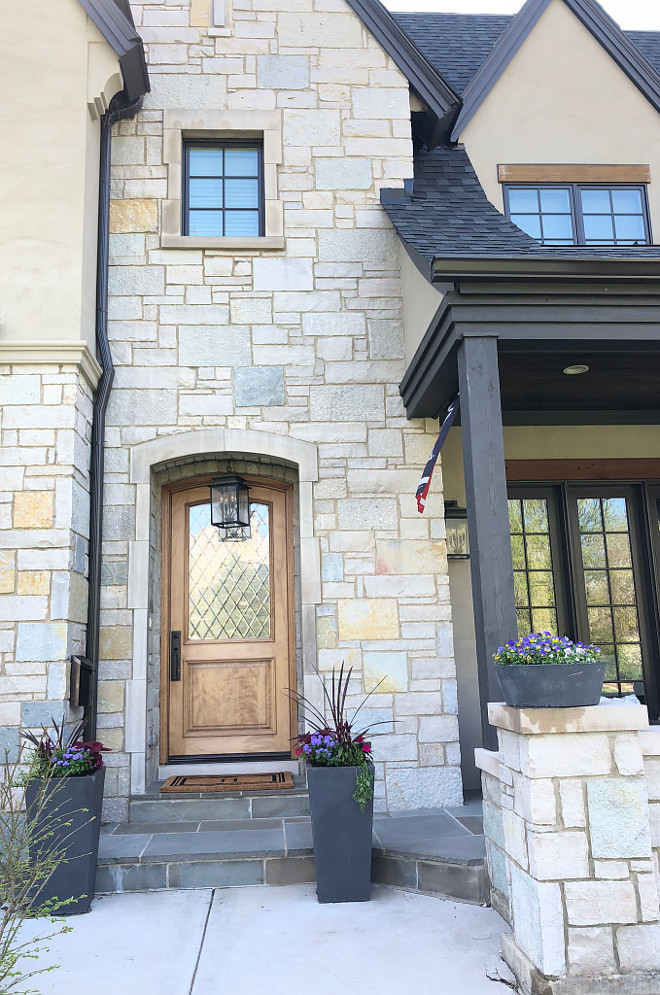 Front Door Front Door The porch and entry is Bluestone Front Door #FrontDoor