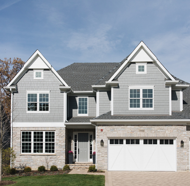 Grey Exterior Paint Color Hardie Grey Slate Hardie Grey Slate Hardie Grey Slate #greysiding #HardieGreySlate