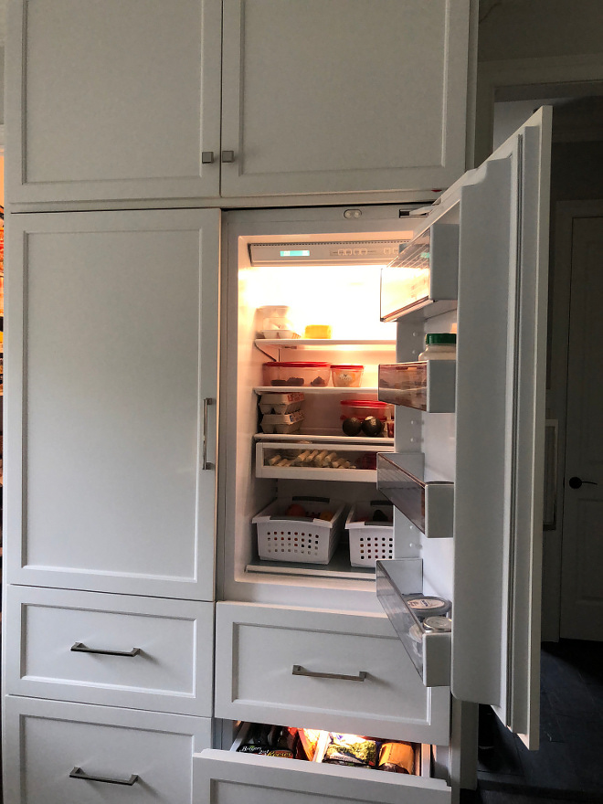 Paneled Refrigerator Love my Sub-zero double fridge with freezer drawers so much Paneled Refrigerator Paneled Refrigerator Paneled Refrigerator #PaneledRefrigerator